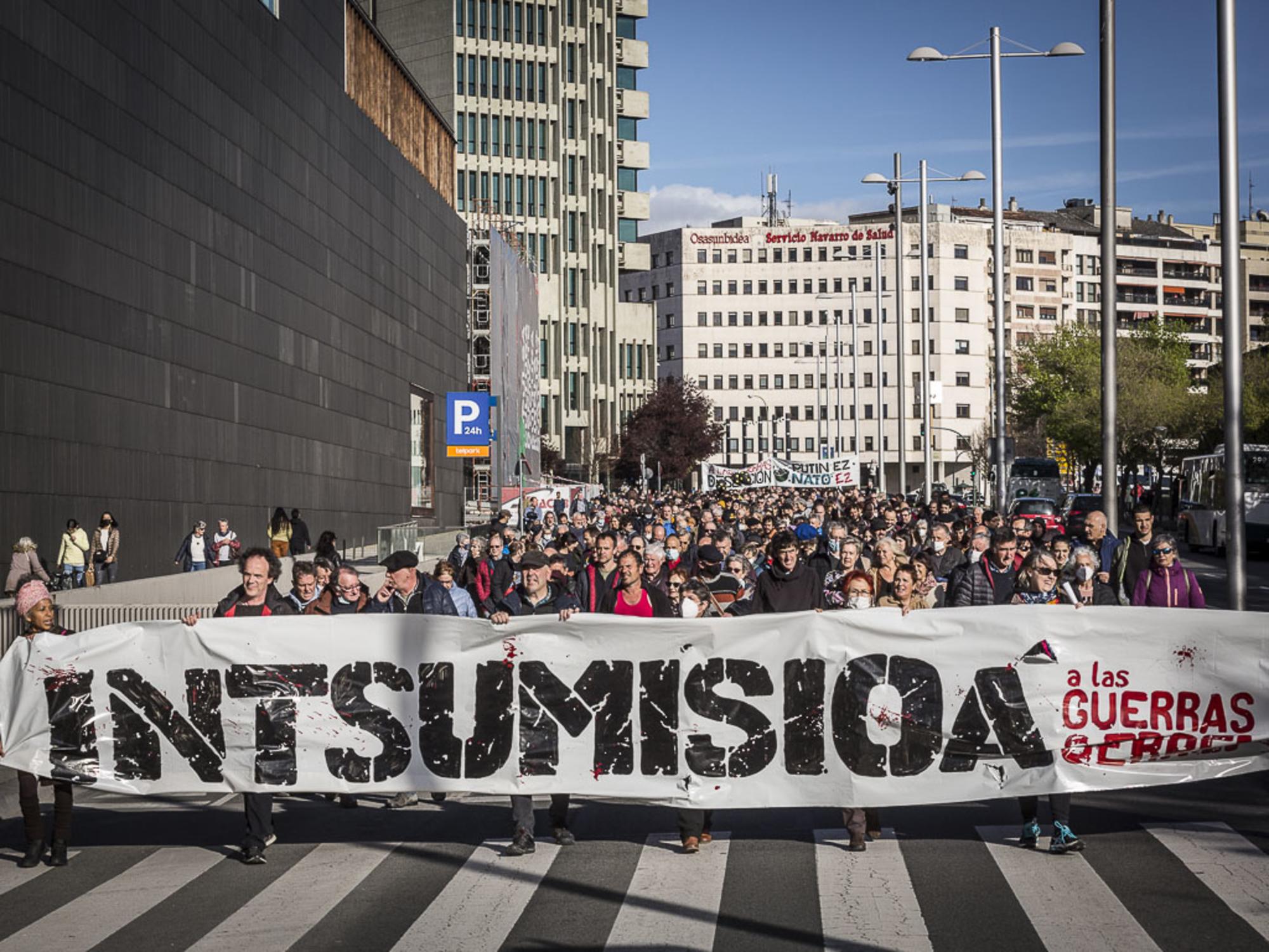 Manifestación Pamplona Guerra en Ucrania
